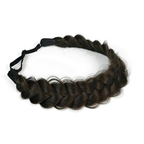 Synthetic Hair Braided Headband Fluffy Wide Strands Wedding Beauty Accessory main image 5